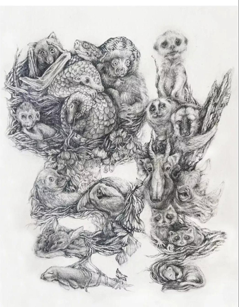 西安美术学院宣传防控抗击新型冠状病毒疫情教师作品三期——插画